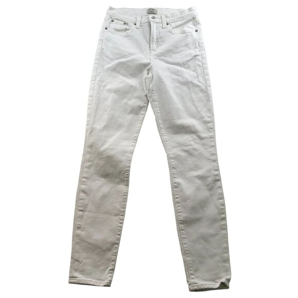 J. Crew Denim - J. Crew Womens Lookout Jeans Size 28 High Rise Skinny White Denim Chic Casual